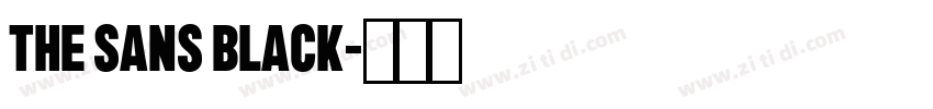 The Sans Black字体转换 The Sans Black字体转换